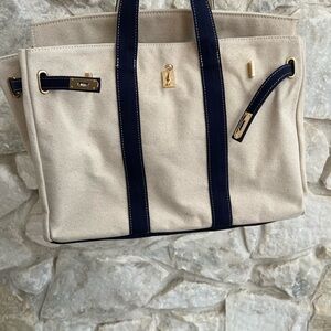 Boatkin Navy Canvas Boat Tote Bag